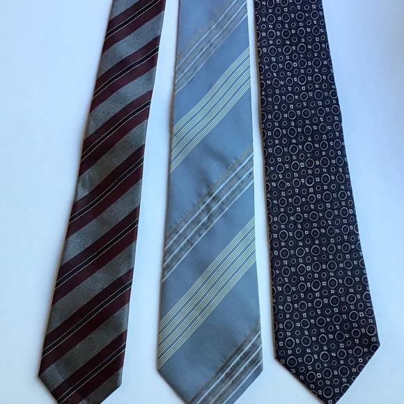 3 Z Zegna classy slim all silk ties Made in Italy 🇮🇹 - Picture 1 of 6